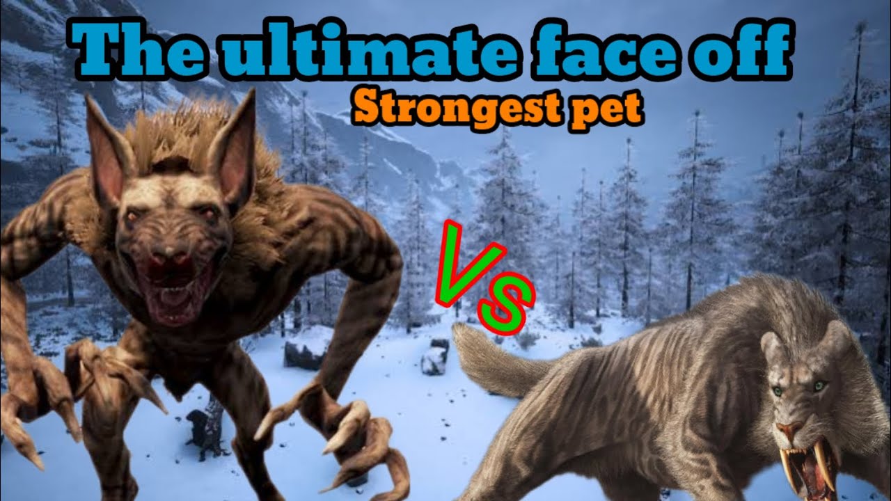 sabertooth vs the hunter of jhebbal for the strongest pet conan exiles