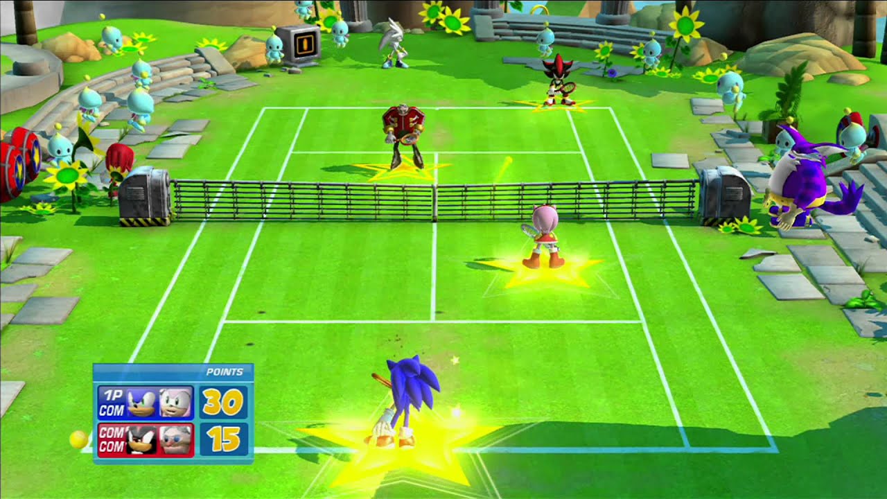 Sega Superstars Tennis SEGA Superstars Tennis Sonic amp Amy vs Shadow amp Dr Eggman Sonic