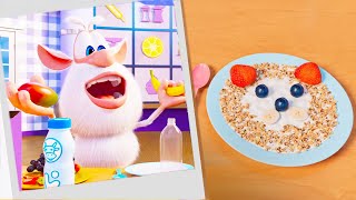 Booba ⭐ Yoghurt Faces - Food Puzzle 🐭🍓 New Episodes 💚 Moolt Kids Toons Happy Bear