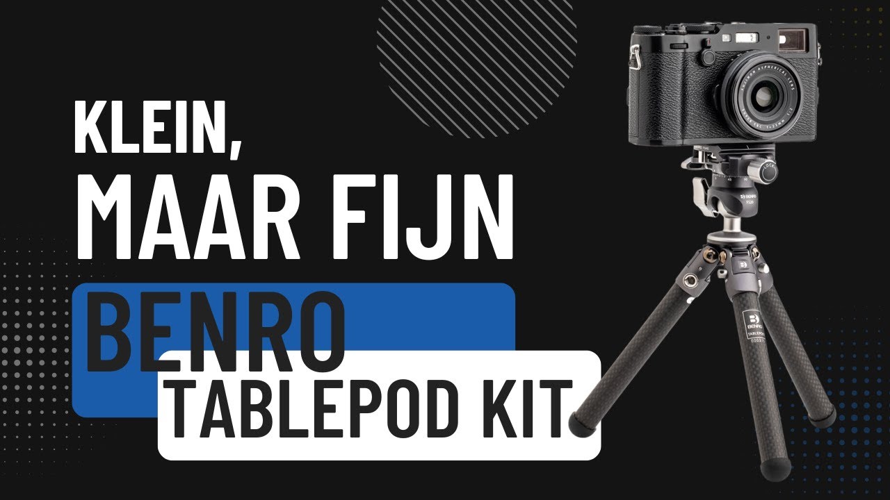 Must-have tool voor vloggen, de Benro Tablepod Kit