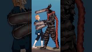 Devil Chainsaw Man vs Power, Aki Fox Devil, Female Titan #anime #shorts