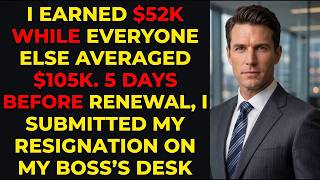 I Earned Just $52K While My Coworkers Averaged $105K—Five Days Before Renewal, I Handed In My,