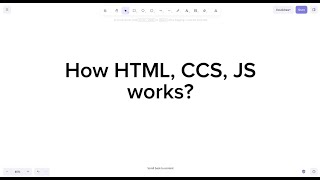 How HTML, CSS & JS Actually Work in the Browser (Must-Know for Interviews)
