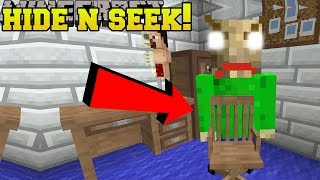 Minecraft: BALDI HIDE AND SEEK!!  Morph Hide And Seek  Modded MiniGame