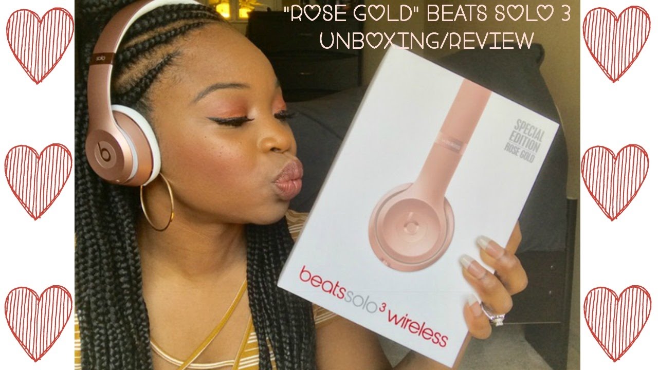 dr dre beats solo 3 wireless rose gold