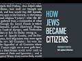 How Jews Became Citizens: Timeline