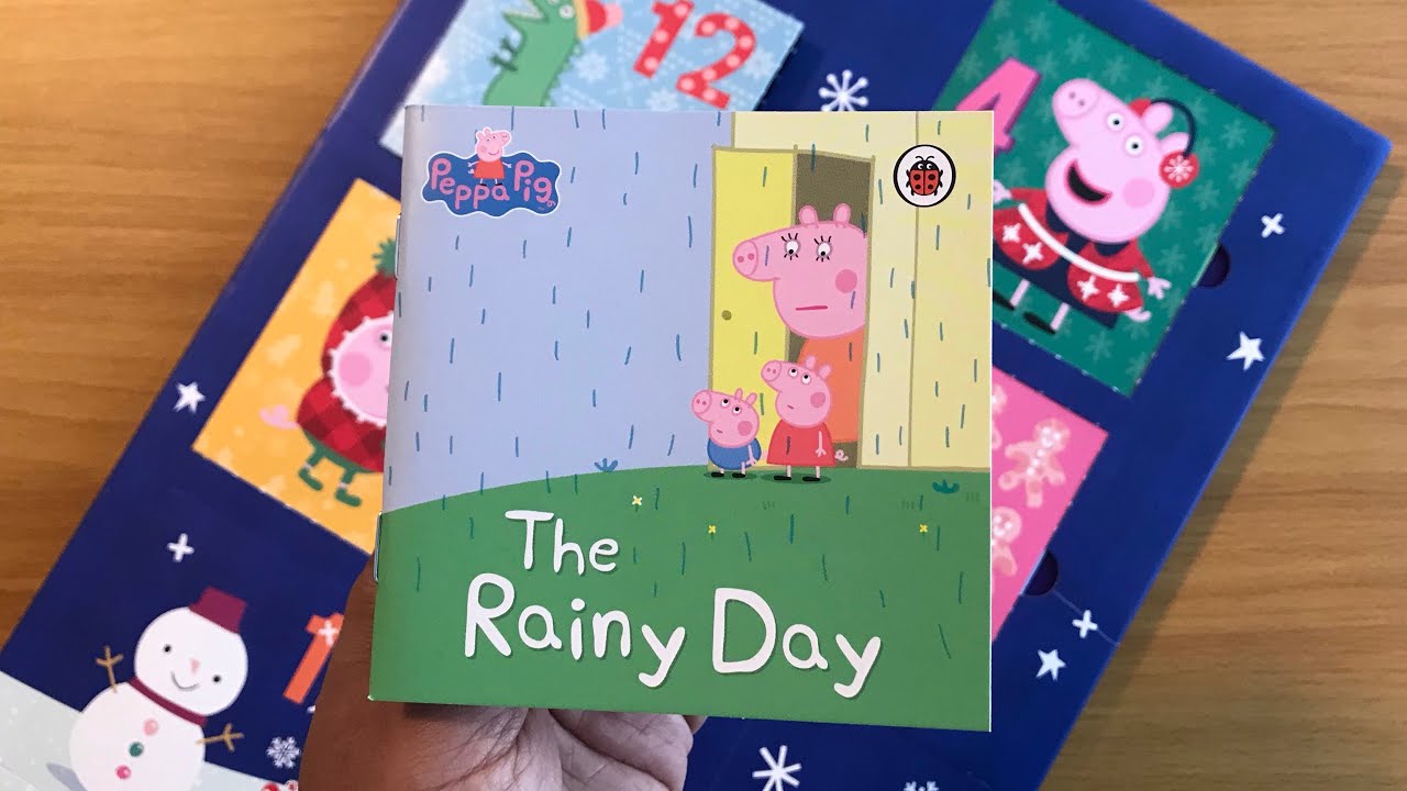 12. The Rainy Day: Peppa Pig Christmas Advent Calendar 24 Books - Read Aloud Book for Children
