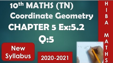 10th maths chapter 5 exercise 5.2 question 5 tn samacheer new syllabus 2020-2021