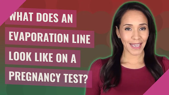What does an evaporation line look like on a pregnancy test?