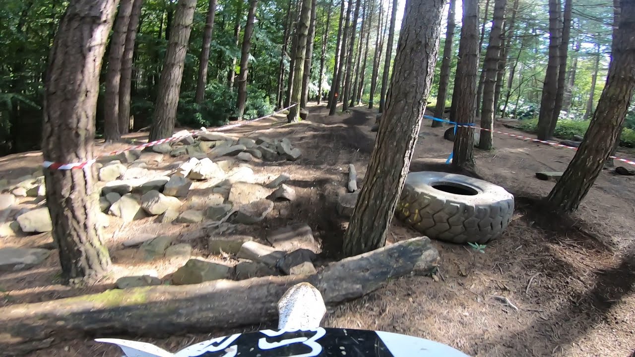 Parkwood enduro track Tong. First time on a two stroke Husqvarna TE250 motorbike