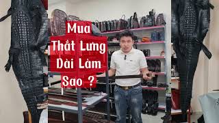 Cách Xử Lý Khi Mua Thắt Lưng Da Cá Sấu Liền Gai Không Kéo Quá Được Cá Sấu Konavis