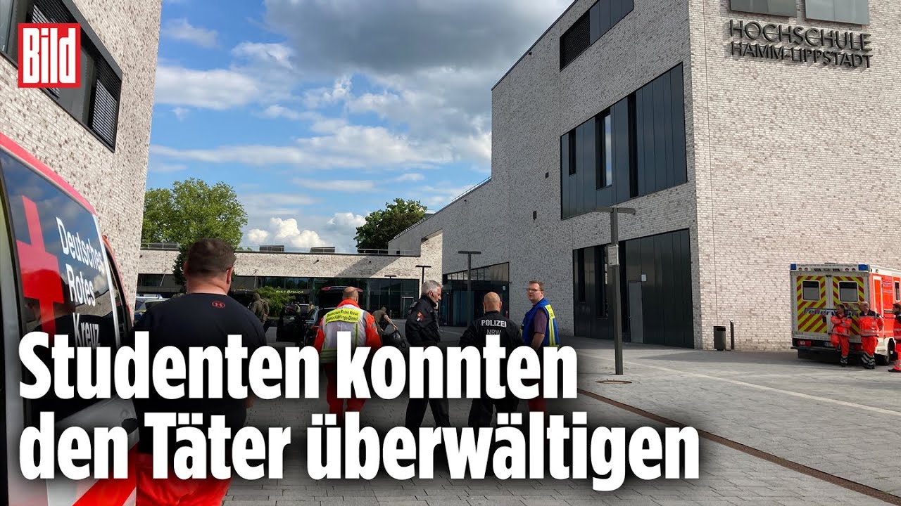 Amok-Alarm in Hamm (NRW): Messer-Attacke an Hochschule