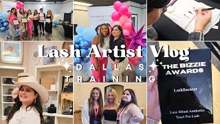 Im Back!! Dallas Texas Training Vlog | Lash Fest | I WON AN AWARD!!!
