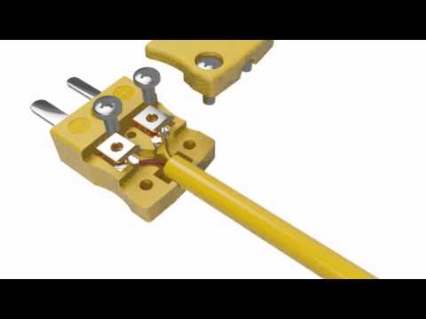 3D Animation of Miniature ANSI Thermocouple Connector Plug From Labfacility - video from Labfacility