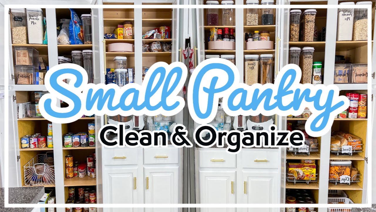 Small Pantry Clean Declutter and Organize | Small Pantry Organization