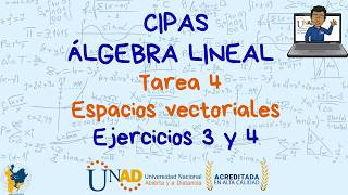 Homework 4. Linear Algebra. Exercises 3 and 4