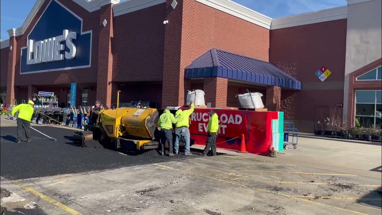 Asphalt Repair at Lowes in Kannapolis, NC YouTube