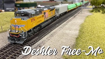 1 Hour of Free-Mo Model Trains in Deshler, NE!