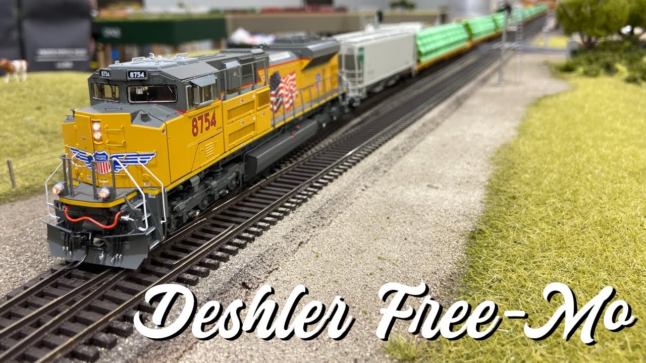 1 Hour of Free-Mo Model Trains in Deshler, NE!
