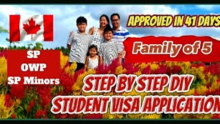 STEP BY STEP DIY STUDENT VISA APPLICATION | INTERNATIONAL STUDENT IN CANADA | FAMILY OF 5