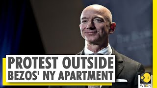 Amazon employees protest against Jeff Bezos over reduced benefits