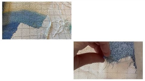 Cross Stitch Tutorial: Ending off a Thread Without Turning the Work, Shown From the Underside