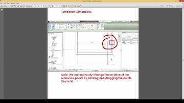 How to use Temporary Dimensions in Revit