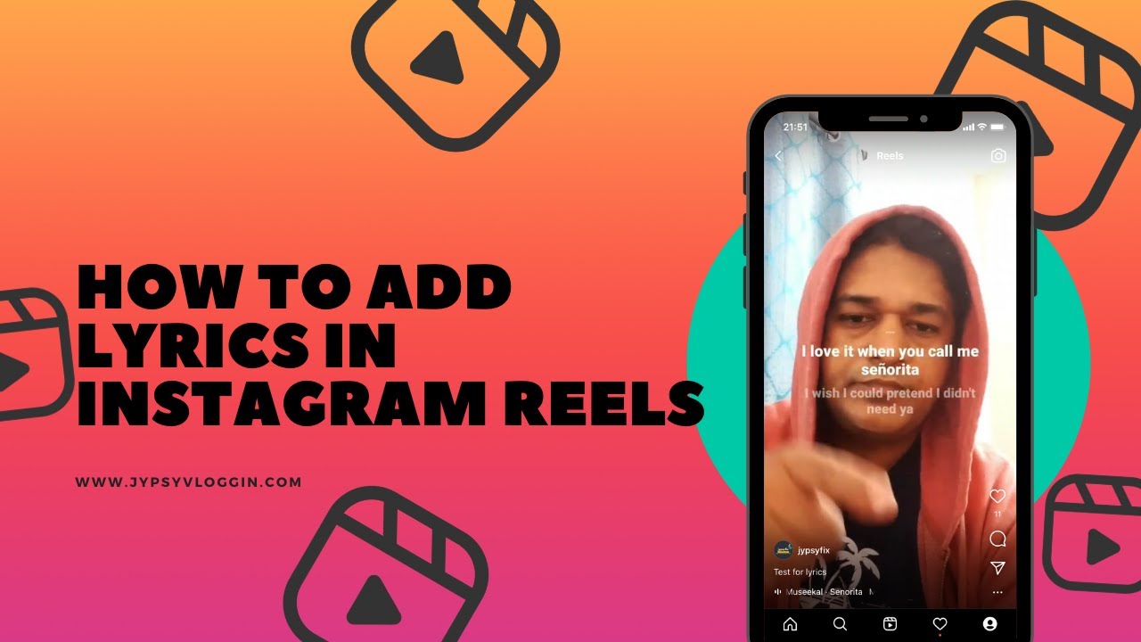 How to add lyrics in Instagram reels - YouTube