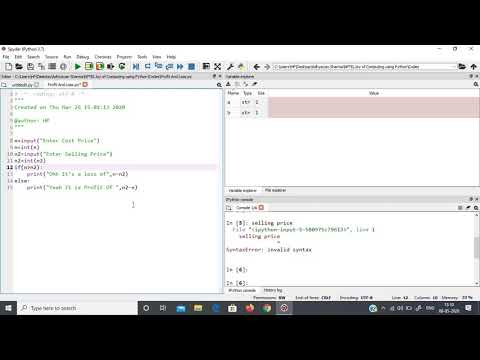 Profit And Loss In Python
