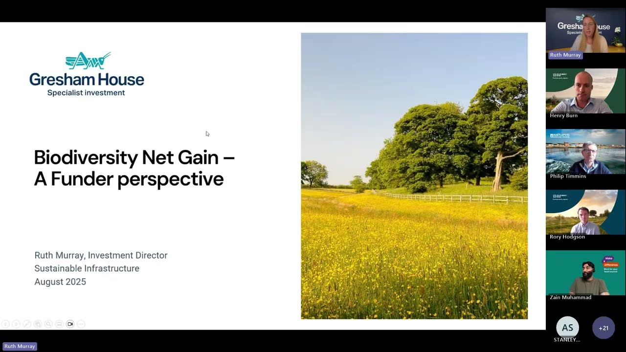 BNG Market in Practice Series Perspective of a Funder - Gresham House & Hartlepool Borough Council