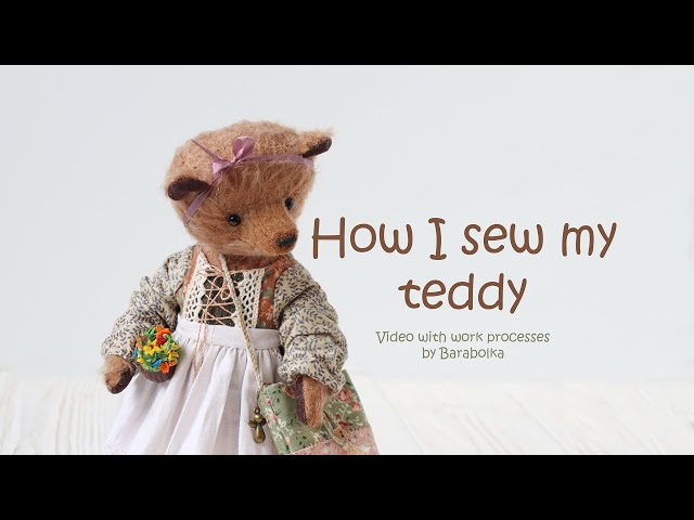 Classic Vintage Teddy Bear Pattern For Sewing Teddy Bear Sew