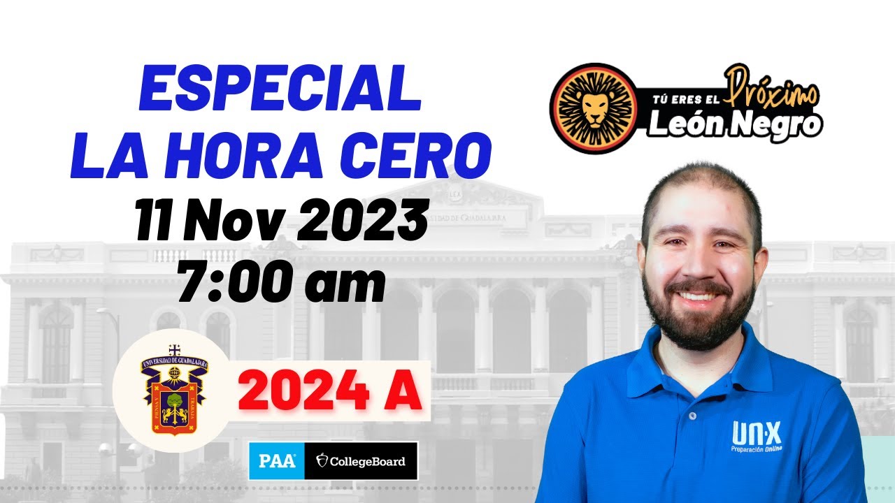 Especial: Examen UDG 2024A