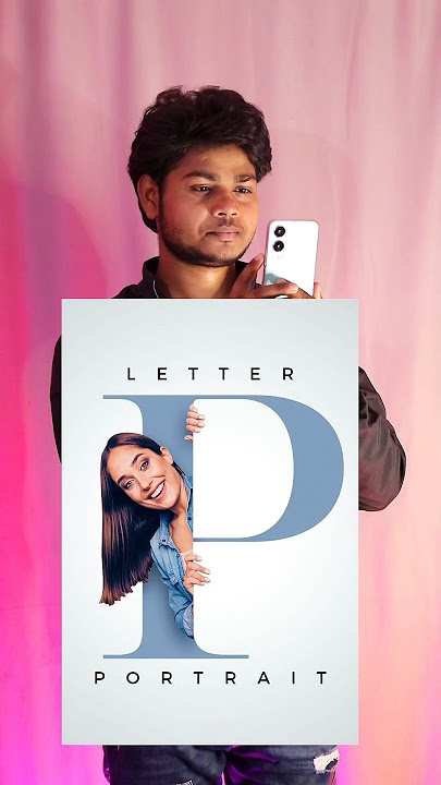 letter portrait Creative Photo editing tutorial / #picsart #photography #shortvideo