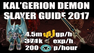 [Runescape 3] Kal'gerion Demon Slayer Guide 2017: Great Slayer exp + Profit!
