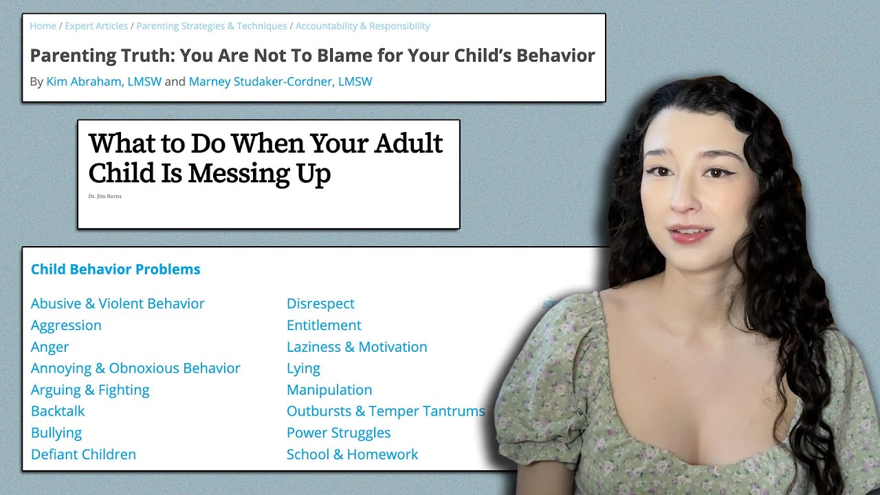 These parenting websites want you to know it's the children's fault