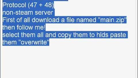 HLDS counter strike*( server side fix ) protocol 47 +48 problem solved