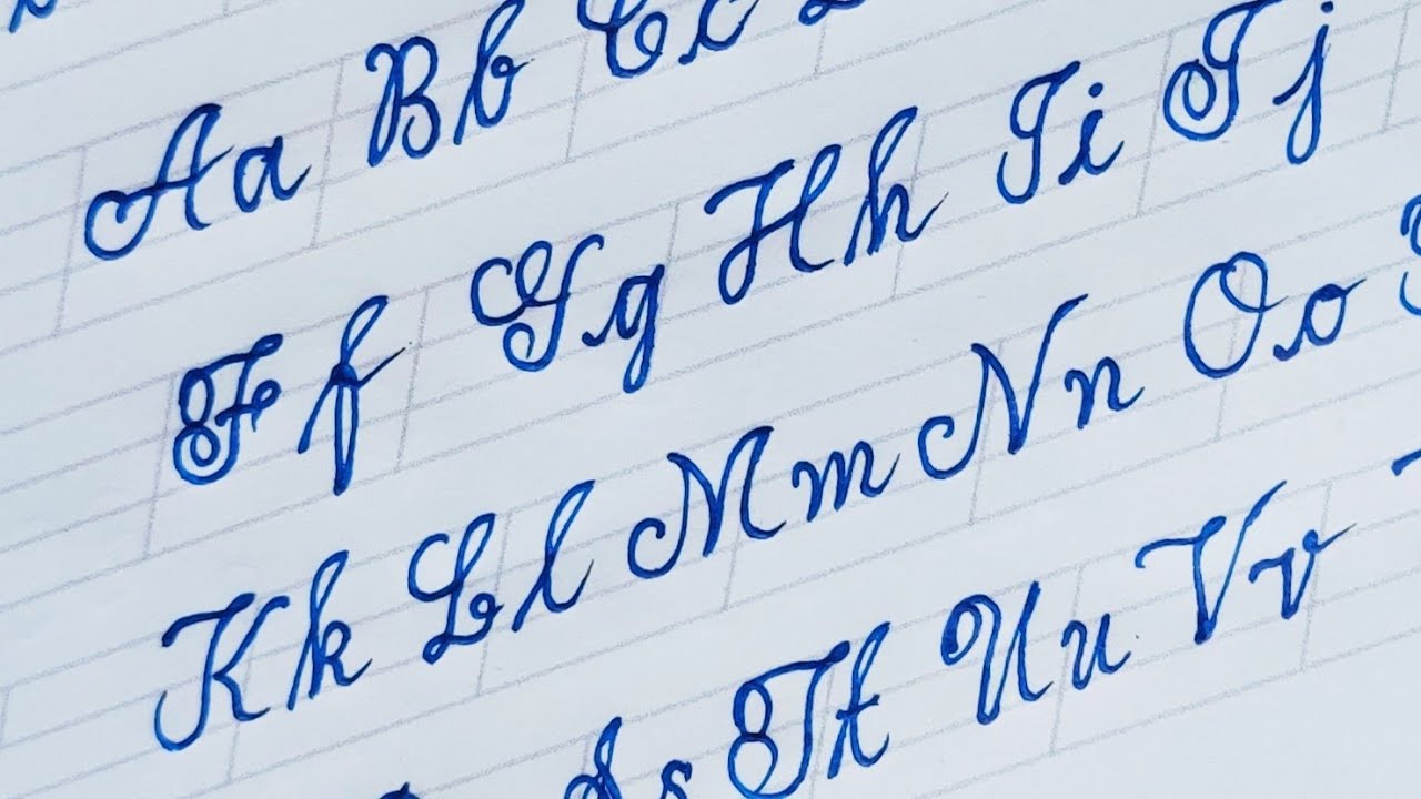 cursive letters/ capital letters/ small letters) cursive writing ...
