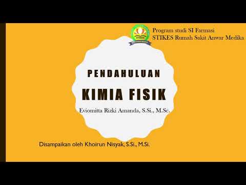 PENGANTAR KIMIA FISIK