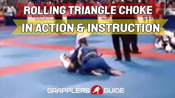 Jason Scully - BJJ Rolling Triangle Choke from Half Guard in Action and Details
