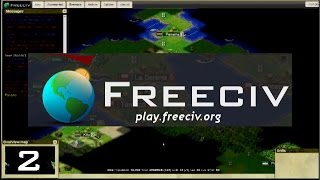 Let's Play FreeCiv  |  32 Civ Large World Map - [part 2]