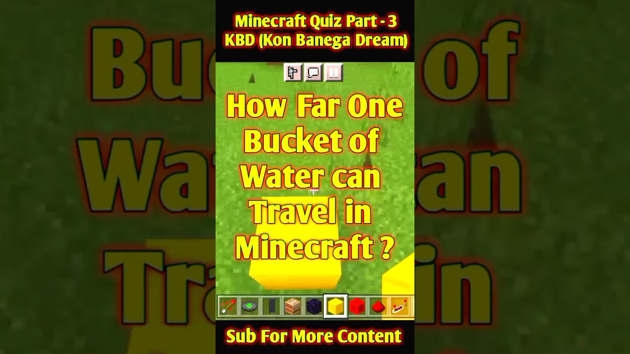Minecraft quiz short video #minecraft #shorts