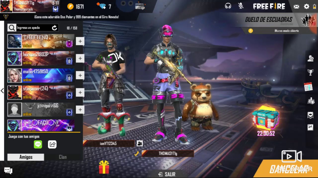 Jugando por primera vez a free fire - YouTube