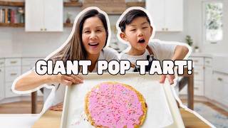 We made a giant pop tart! (so easy and better than store-bought!)