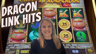 Dragon Link Hits On The Floor at Resorts World  #slots #casino #slotmachine