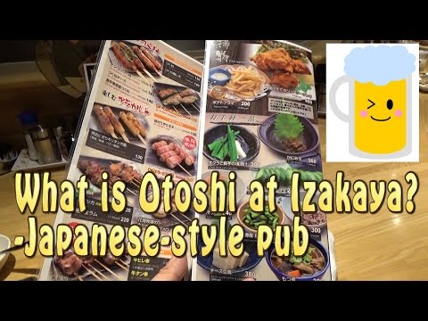 TOKYO.【Dining】.What is Otoshi at Izakaya?(Japanese-style pub)