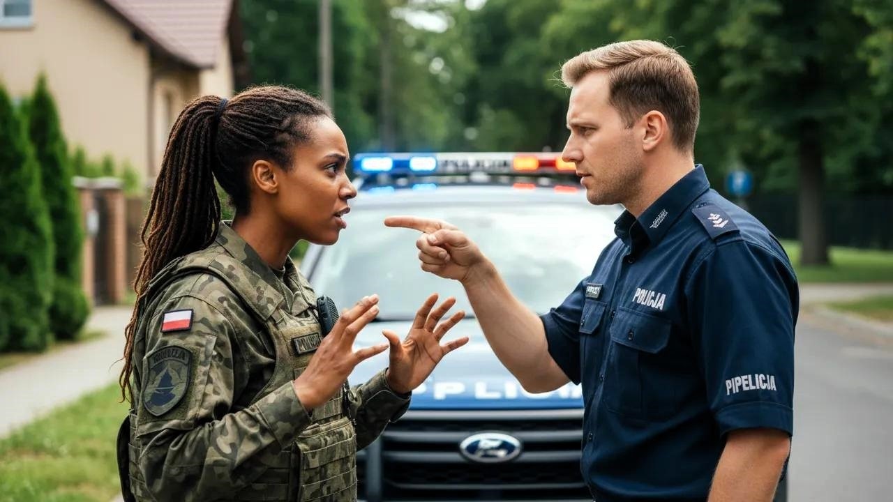 Policja atakuje czarnoskórą pułkownik armii, a następnie nagle traci kontrolę po telefonie do Pen...