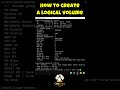 How to create Logical Volume in Linux