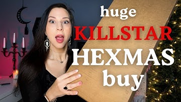 HAPPY GOTHMAS! | KILLSTAR $15 HEXMAS HAUL #killstar #wearekillstar #unboxing #haul #gothmas