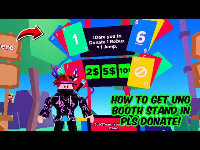 HOW TO GET THE UNO DONATION STAND IN PLS DONATE ROBLOX 