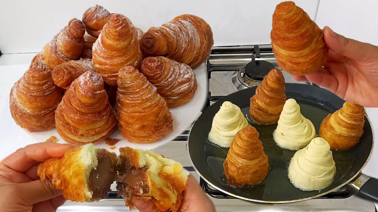 جديد الفطائر بدون اختمار ولا فرن مقرمشة ومورقة بدون عجين مورق حضريهم في دقائق روعة/فطائر/بينيي/كورني